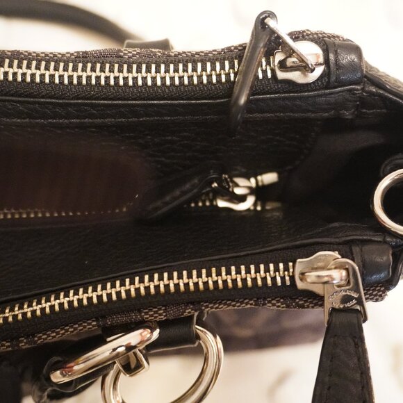 Black and Gray Coach Purse - Picture 13 of 16